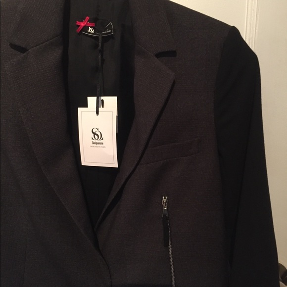 Sinequanone designed in Paris brown black blazer - Picture 2 of 7
